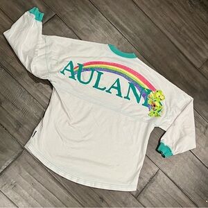 Disney Aulani Hawaiian Rainbow, Olu, and Ukulele Spirit Jersey - Size Sm…